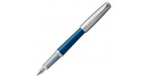 Ручка перьевая Parker Urban Premium F310 (1931563) Dark Blue CT F сталь нержавеющая подар.кор.