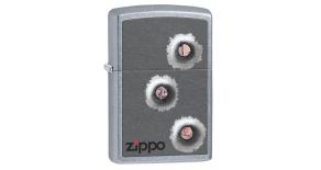 Зажигалка ZIPPO Classic с покрытием Street Chrome™, латунь/сталь, серебристая, матовая, 36x12x56 мм
