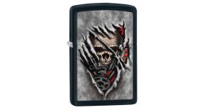 Зажигалка ZIPPO Classic с покрытием Black Matte, латунь/сталь, чёрная, матовая, 36x12x56 мм