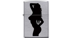 Зажигалка ZIPPO Classic с покрытием Street Chrome™, латунь/сталь, серебристая, матовая, 36x12x56 мм
