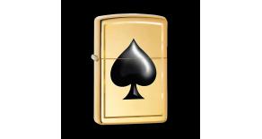 Зажигалка ZIPPO Classic с покрытием High Polish Brass, латунь/сталь, золотистая, 36x12x56 мм
