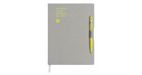Записная книжка Carandache Office (8491.401) серый A5 192стр. в линейку в компл.:ручка шариковая 849