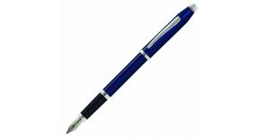 Перьевая ручка Cross Century II Blue lacquer, синий лак с отделкой родием, перо М